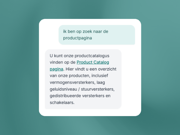 Linkverwijzingen in de chat